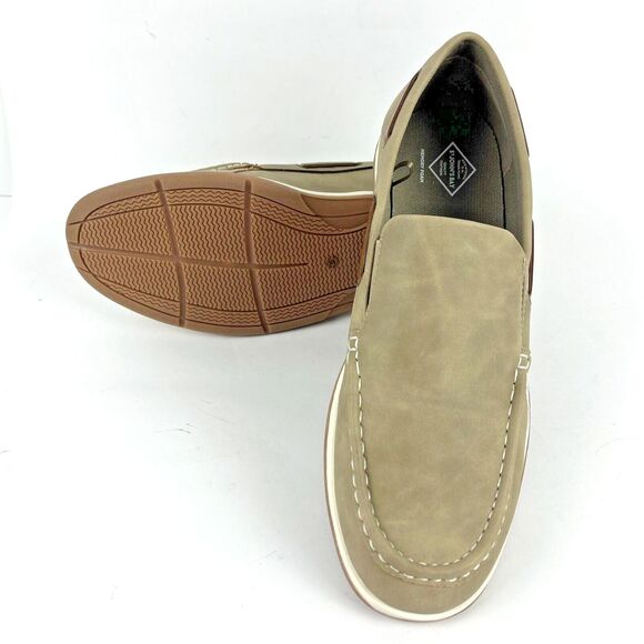 SJB Oakdale Sand Mens Loafers Shoes Slip-on Faux Suede Comfort Boating SZ 12 NEW - Picture 12 of 16